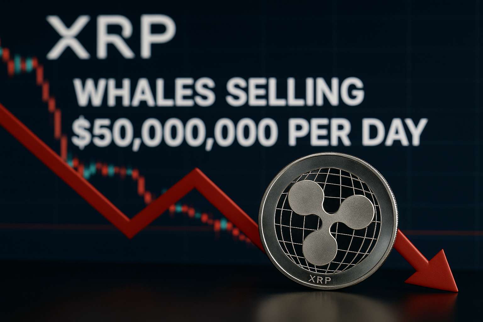whales verkopen $50 miljoen aan XRP per dag